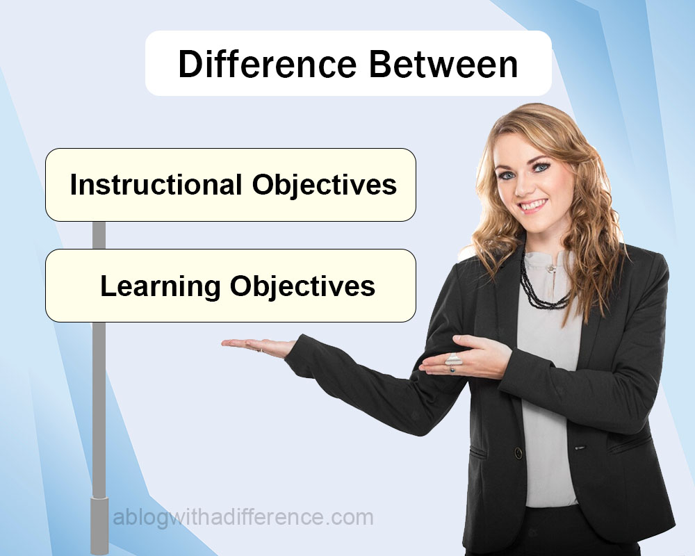 Difference Between Instructional Objectives and Learning Objectives