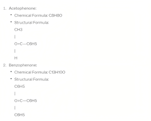Chemical Structures and Formulas