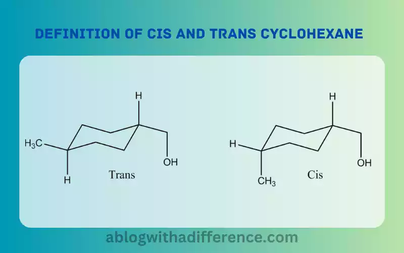 Definition of Cis and Trans Cyclohexane