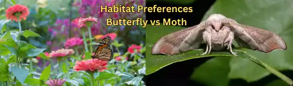 Habitat Preferences Butterfly vs Moth