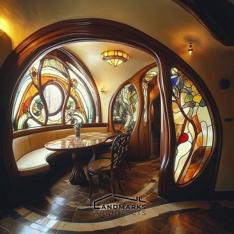 Enchant Your Home with Art Nouveau Stained Glass Style