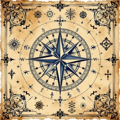 Nautical Compass Rose Plant Arrangements Guide