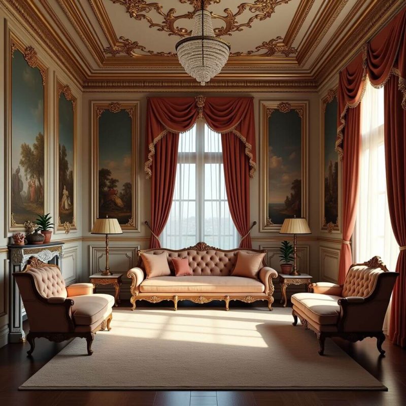 Transform Your Space with Baroque Velvet Drapes