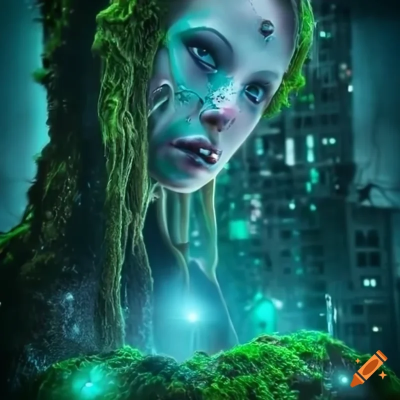 Transform Your Space with Biopunk Glowing Moss Art
